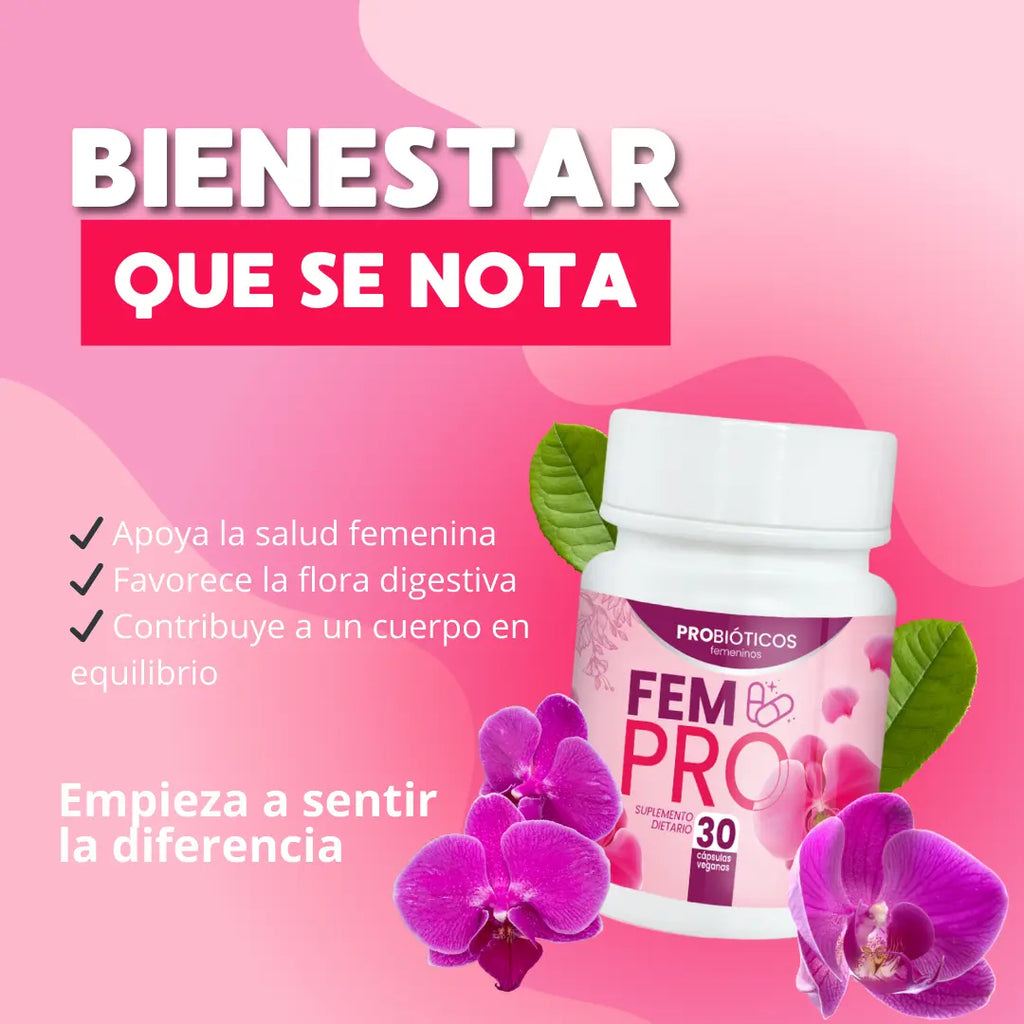 ¡No dejes pasar esta oportunidad única! Obtén 2x1 en probióticos FEM-PRO y cuida tu salud digestiva al máximo. ¡Compra ahora y siente la diferencia en tu bienestar!