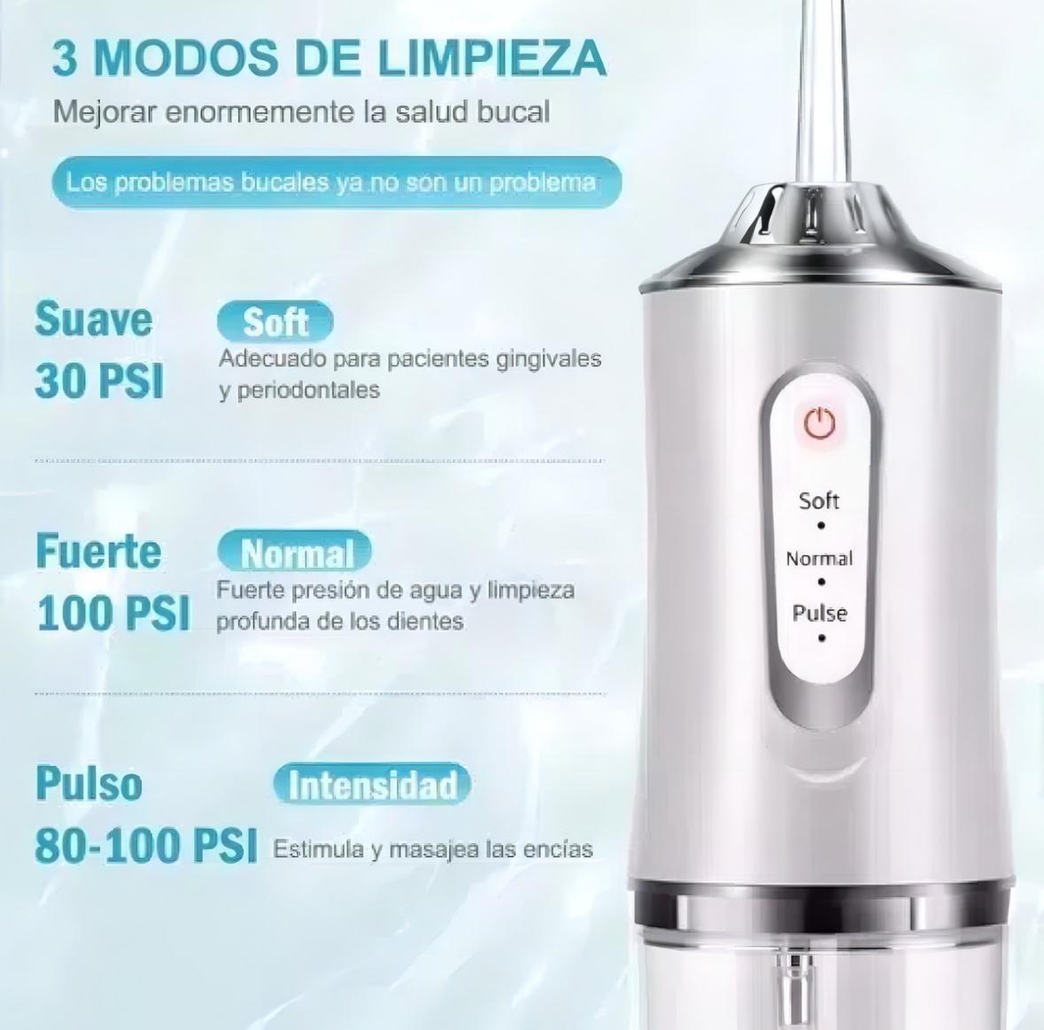 💧 Irrigador Dental Portátil – Limpieza Profesional en Casa
