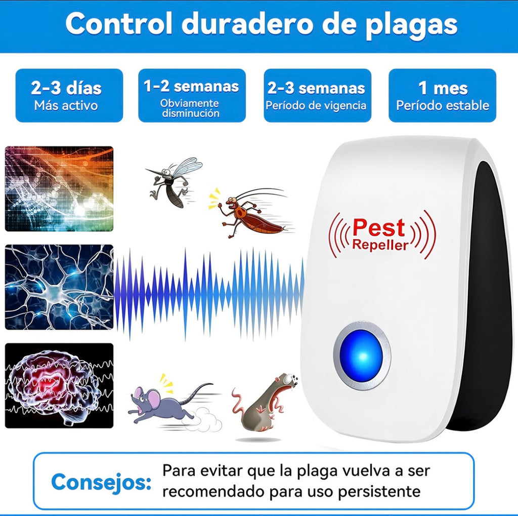 •	Repelente ultrasónico de insectos