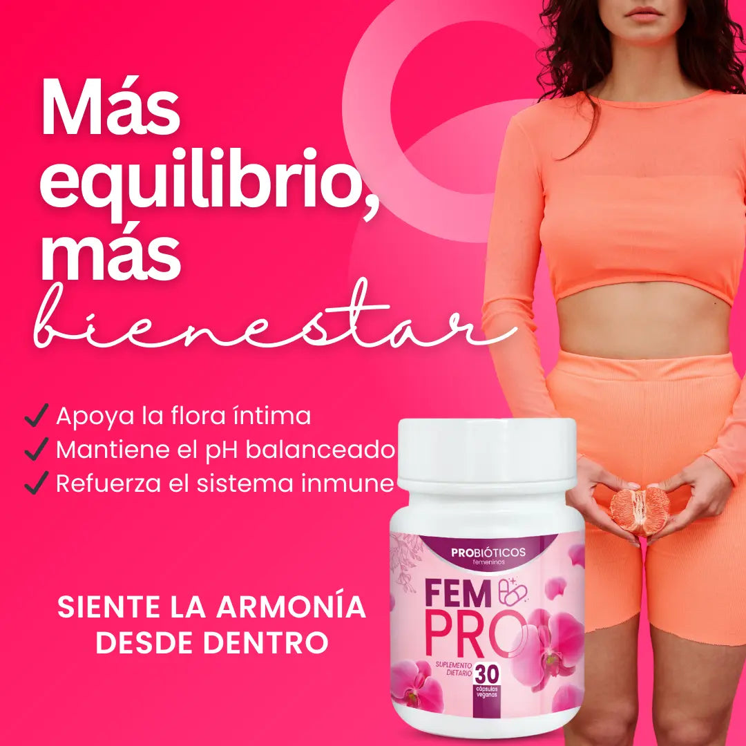 ¡No dejes pasar esta oportunidad única! Obtén 2x1 en probióticos FEM-PRO y cuida tu salud digestiva al máximo. ¡Compra ahora y siente la diferencia en tu bienestar!